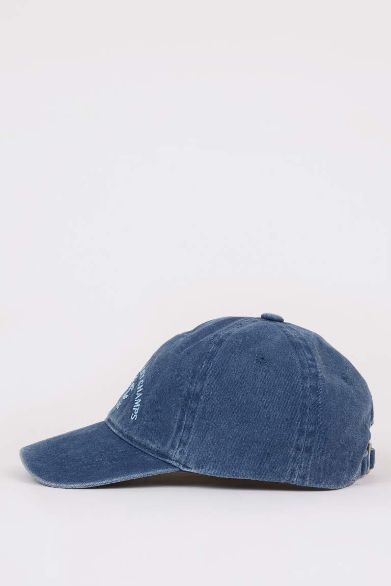 Boy Embroidered Cotton Cap