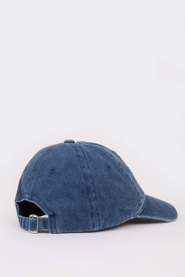 Boy Embroidered Cotton Cap