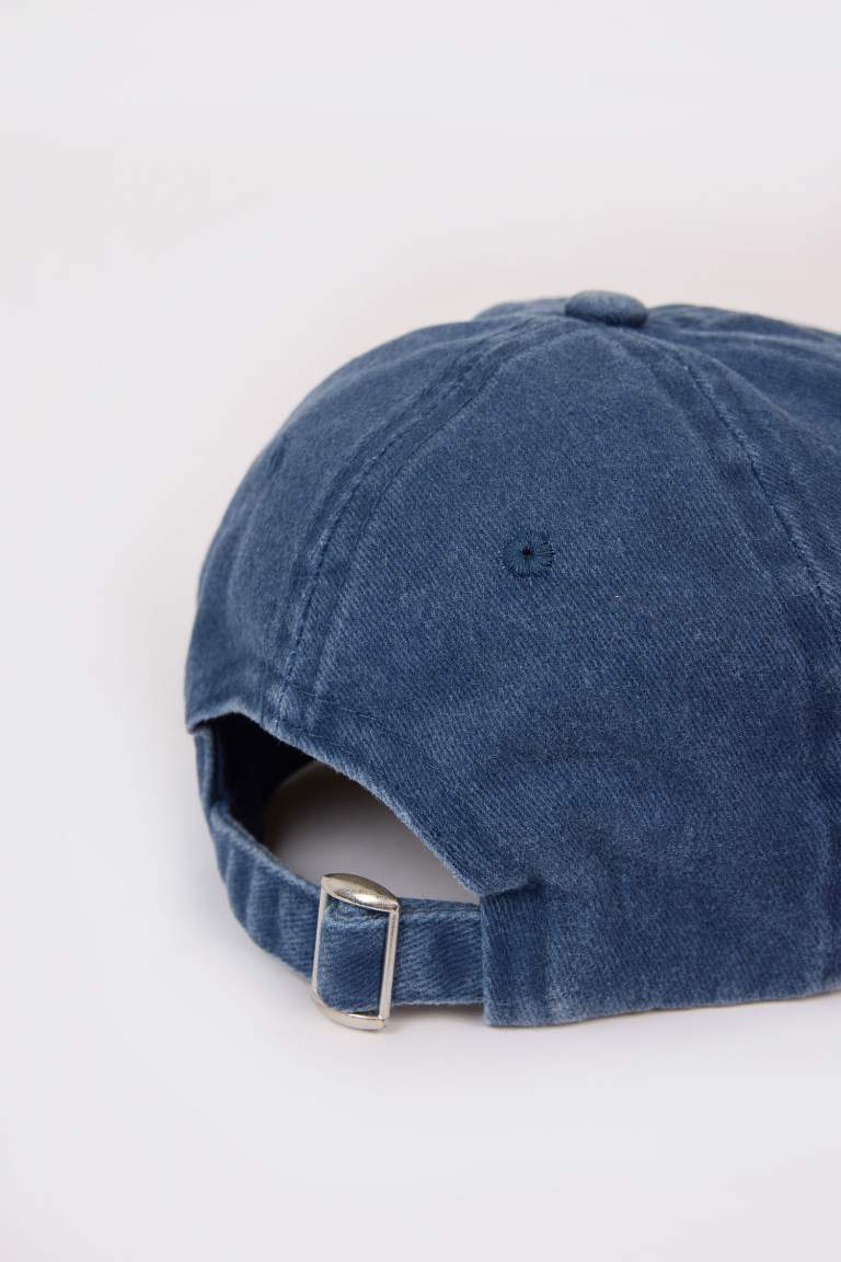 Boy Embroidered Cotton Cap