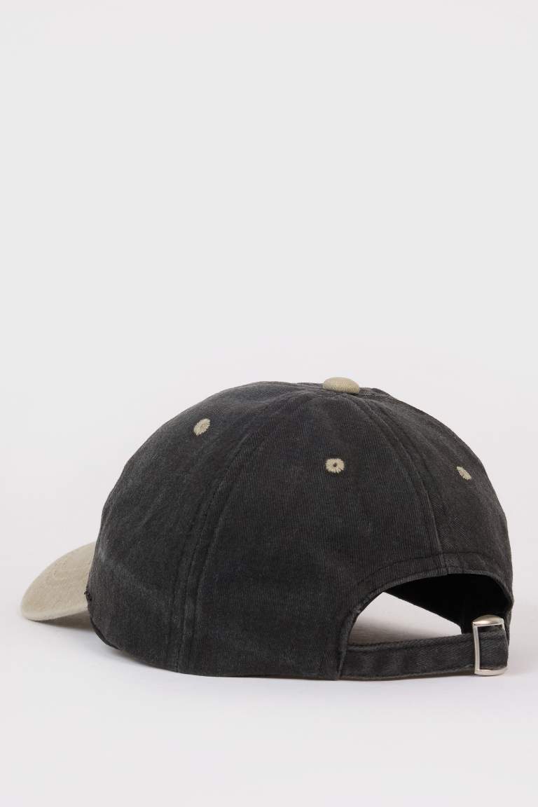 Boy Embroidered Cotton Cap