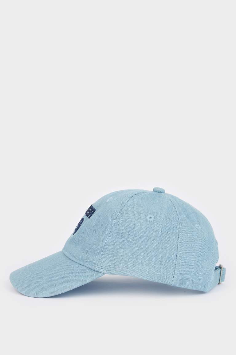 Boy Embroidered Cotton Cap