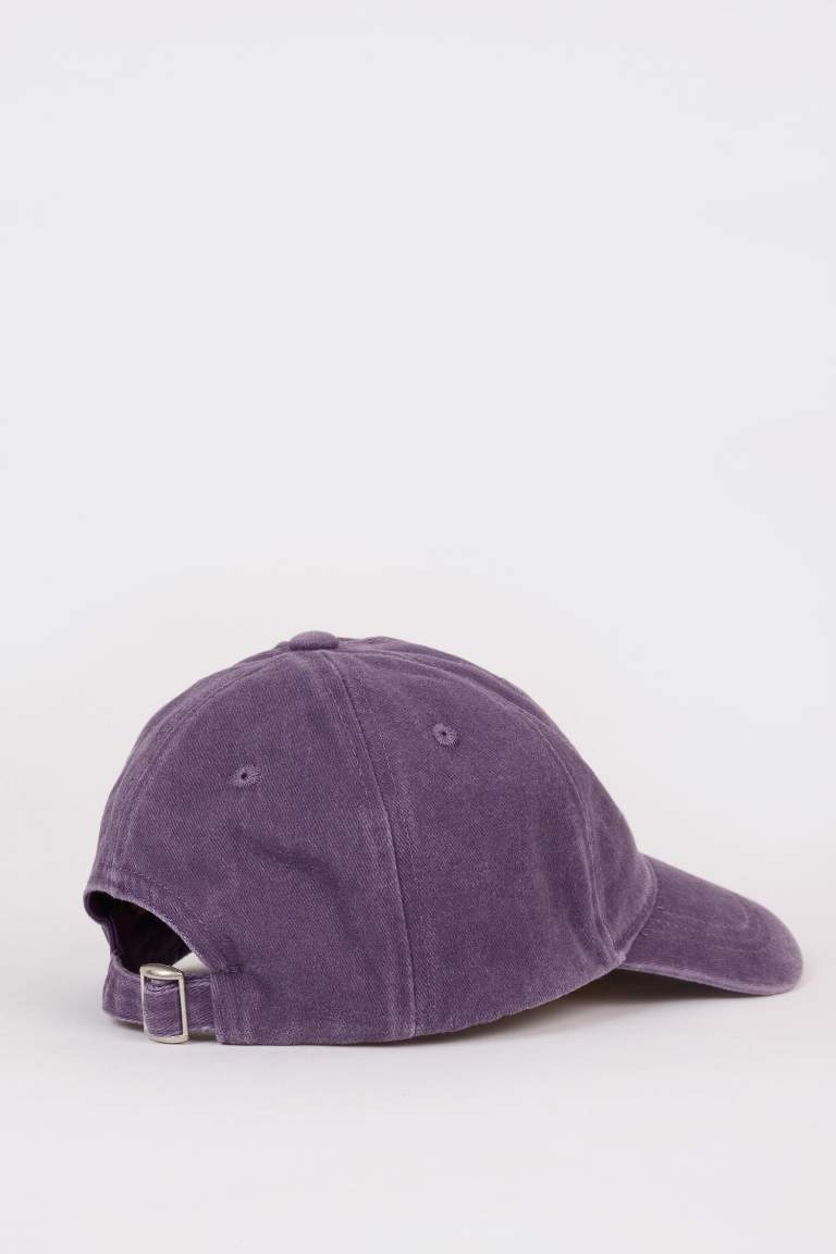 Girl Embroidered Cotton Cap