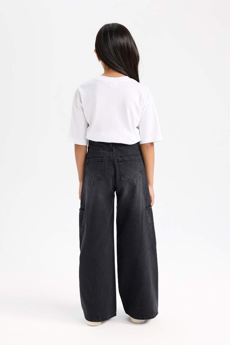 Girl Wide Leg Cargo Pants