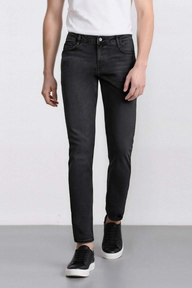 Pedro Slim Fit Dar Kalıp Normal Bel Dar Paça Jean Pantolon