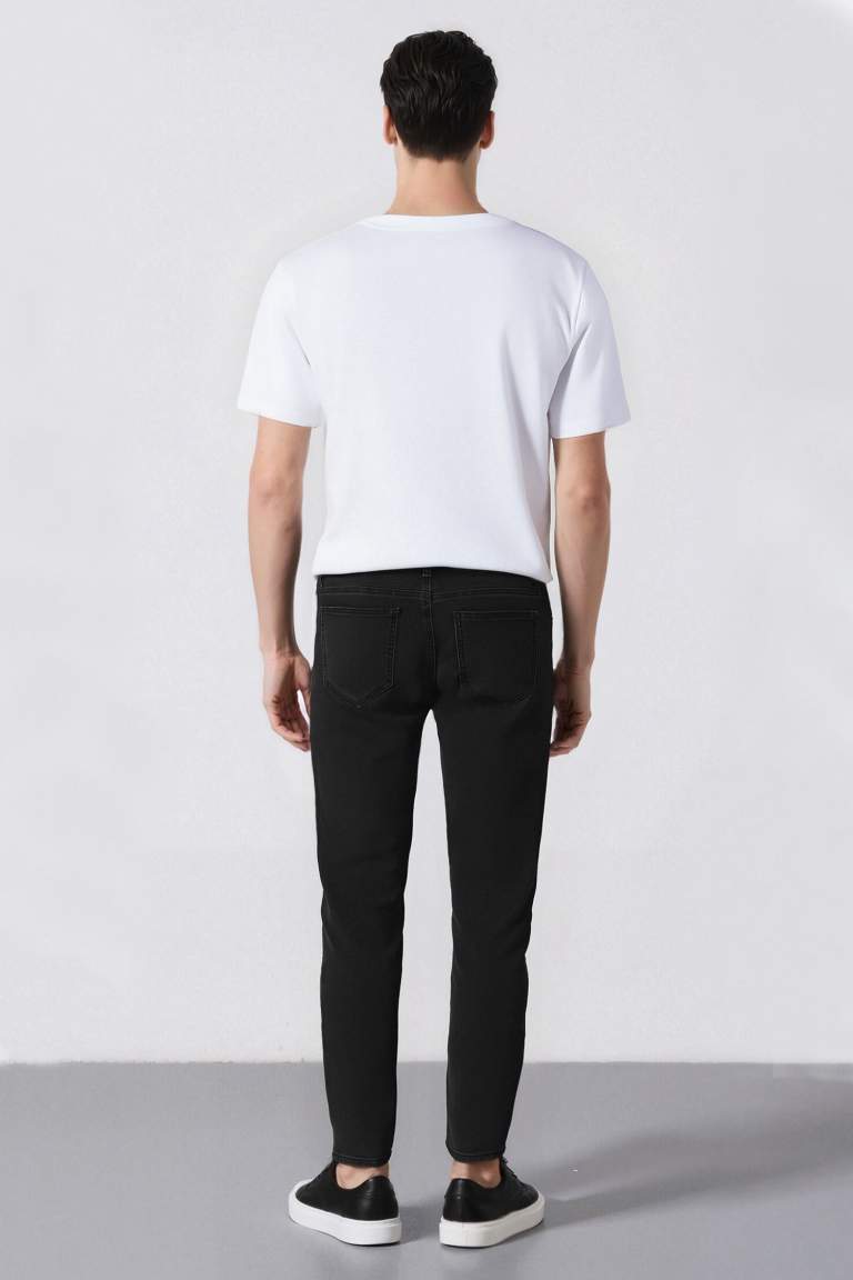 Pedro Slim Fit Dar Kalıp Normal Bel Dar Paça Jean Pantolon