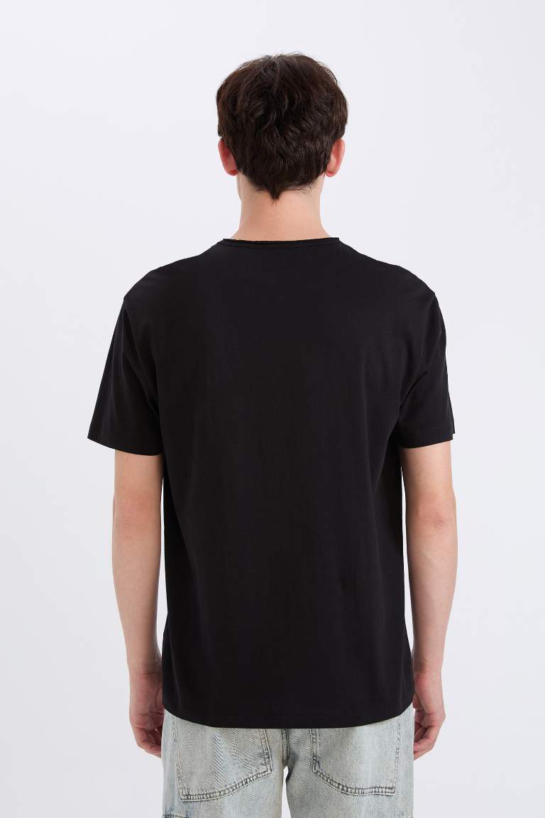 Regular Fit Crew Neck Heavy Fabric T-Shirt