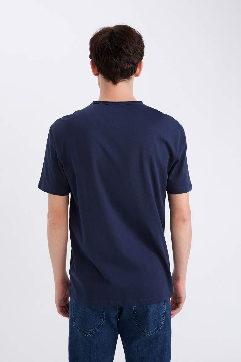 Regular Fit Crew Neck Heavy Fabric T-Shirt