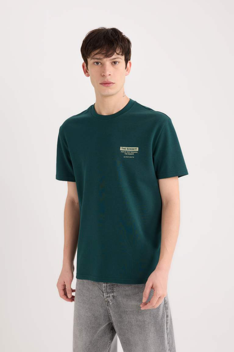 Regular Fit Crew Neck Printed T-Shirt