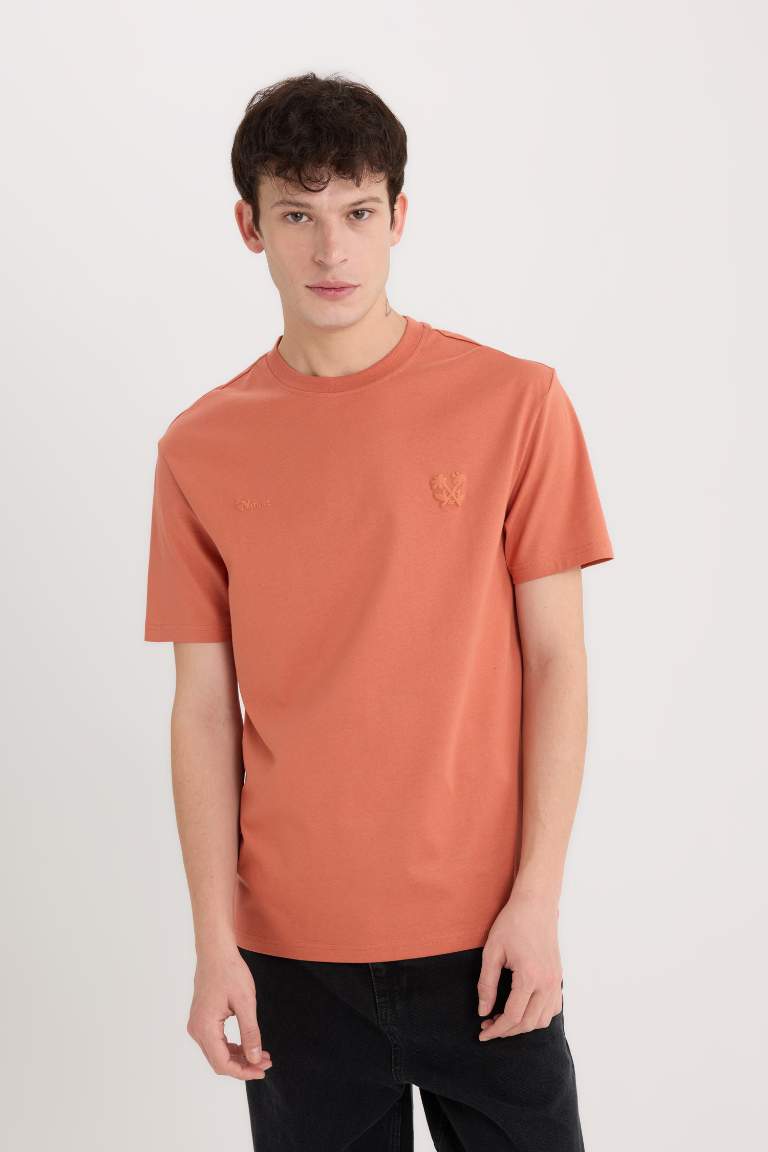 Regular Fit Crew Neck Printed T-Shirt