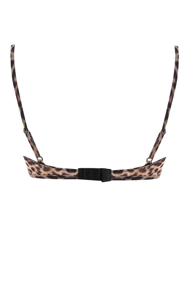Fall in Love Leopar Desenli Comfort Pedsiz Bra