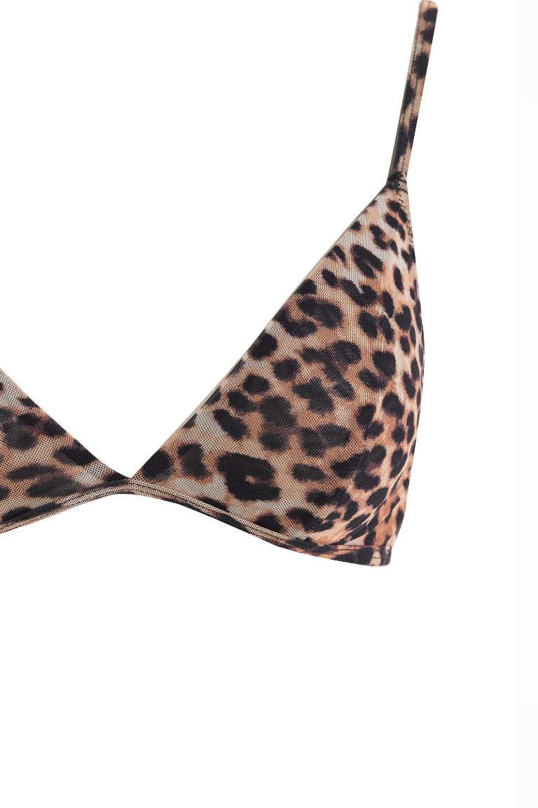 Fall in Love Leopar Desenli Comfort Pedsiz Bra