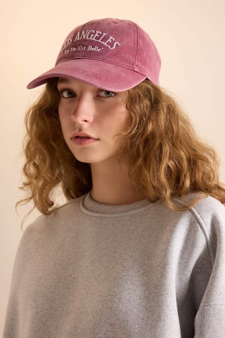 Casquette en jean pour femme