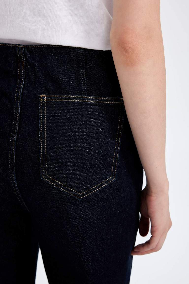 Pantalon Jean taille haute à jambes larges Style des années 90