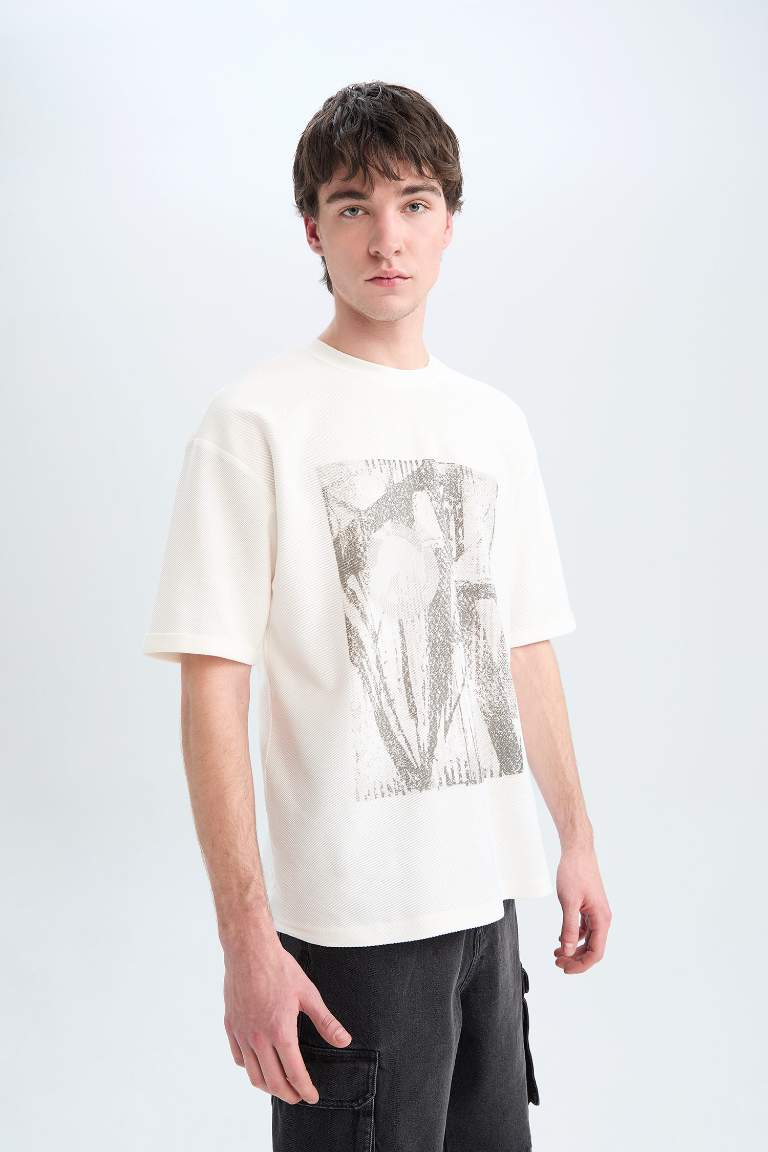 Boxy Fit Crew Neck T-Shirt