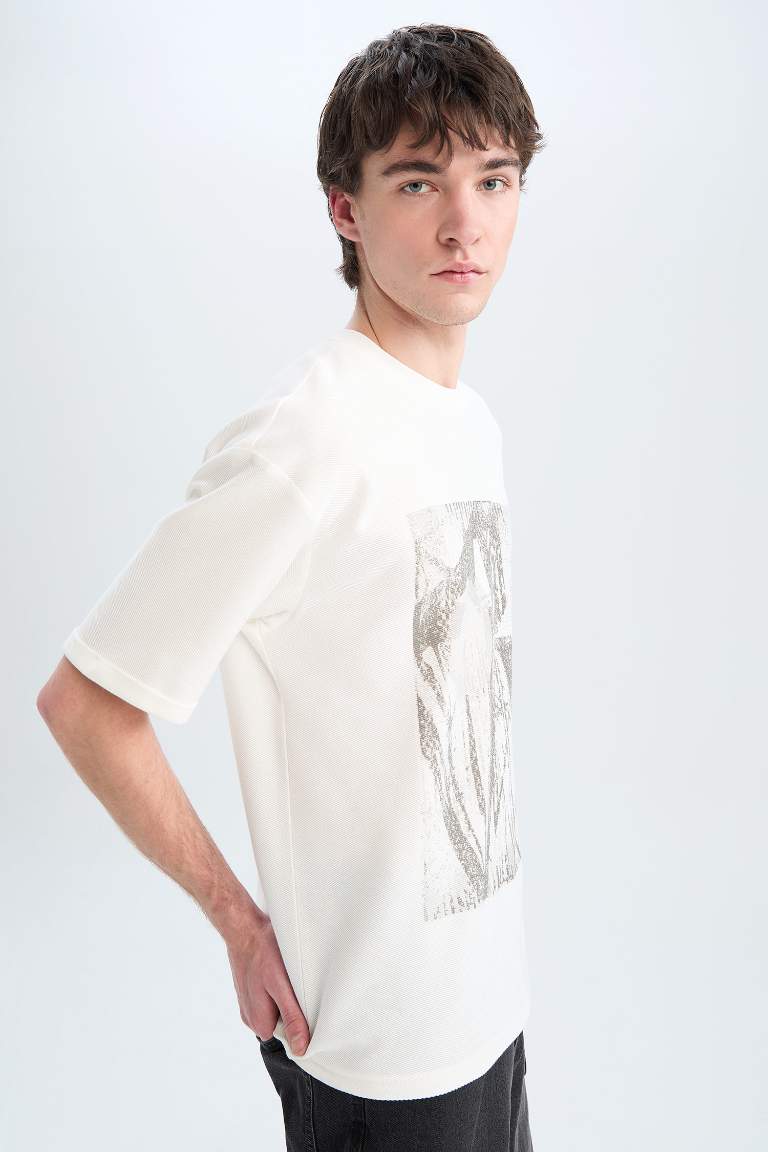 Boxy Fit Crew Neck T-Shirt