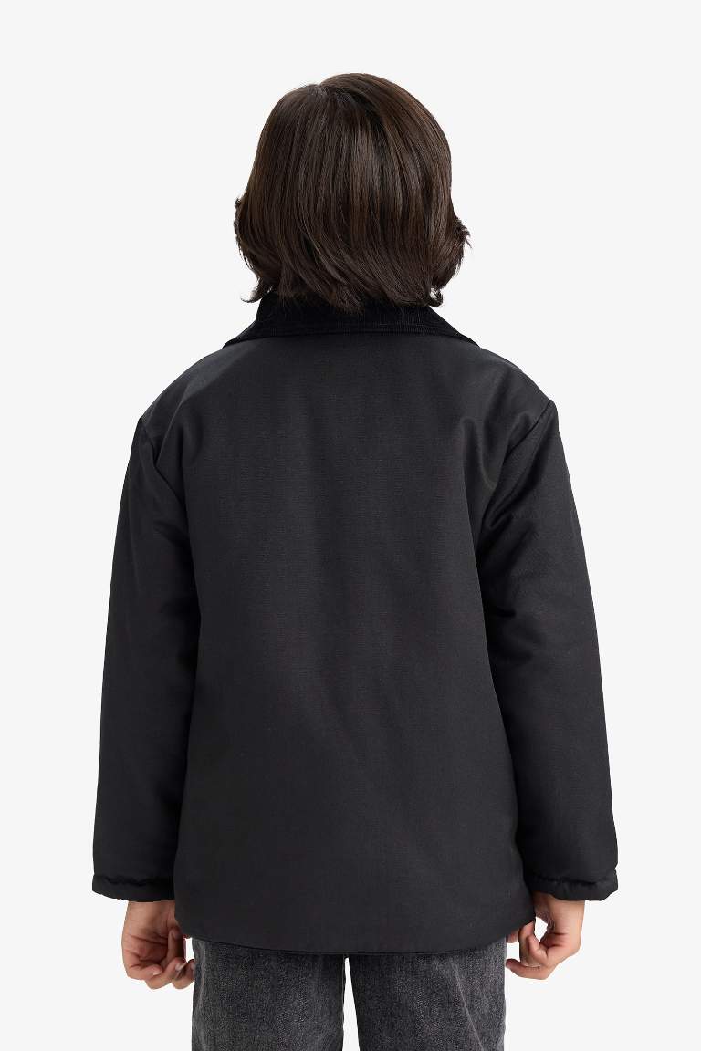 Boy Polo Collar Jacket