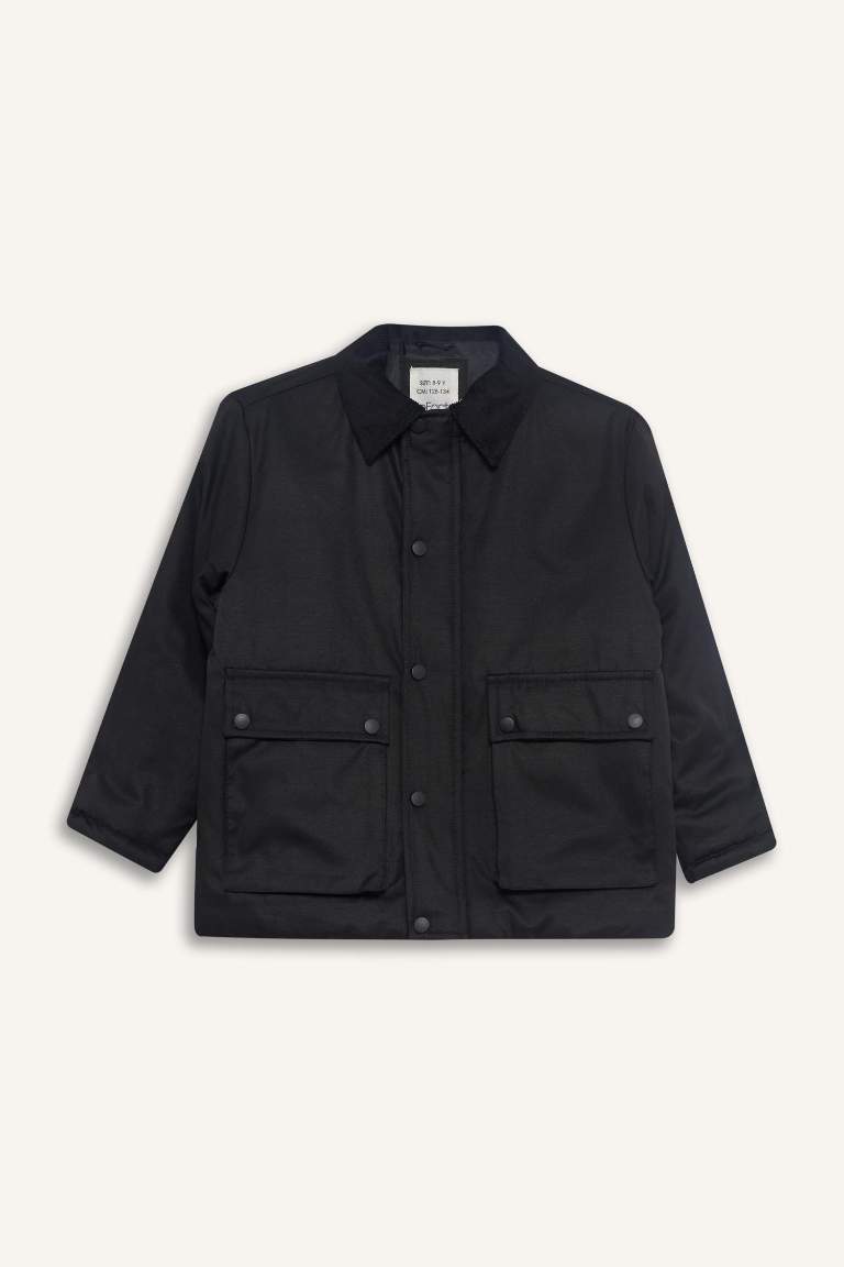 Boy Polo Collar Jacket