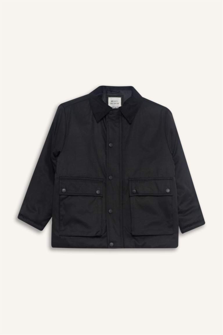 جاكيت أولاد برقبة بولو وأزرار