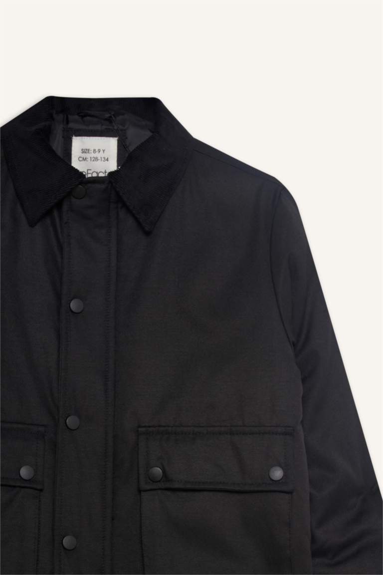 جاكيت أولاد برقبة بولو وأزرار