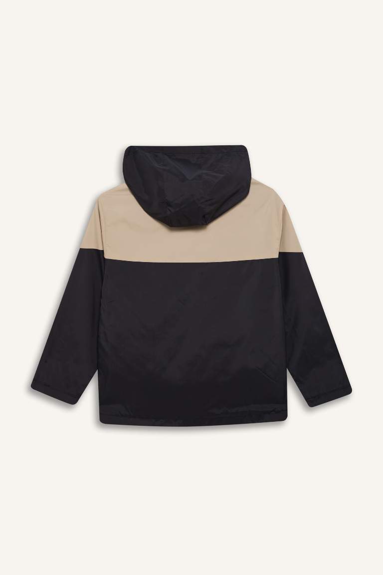 Sweat à capuche imperméable zippé avec poches pour garçon