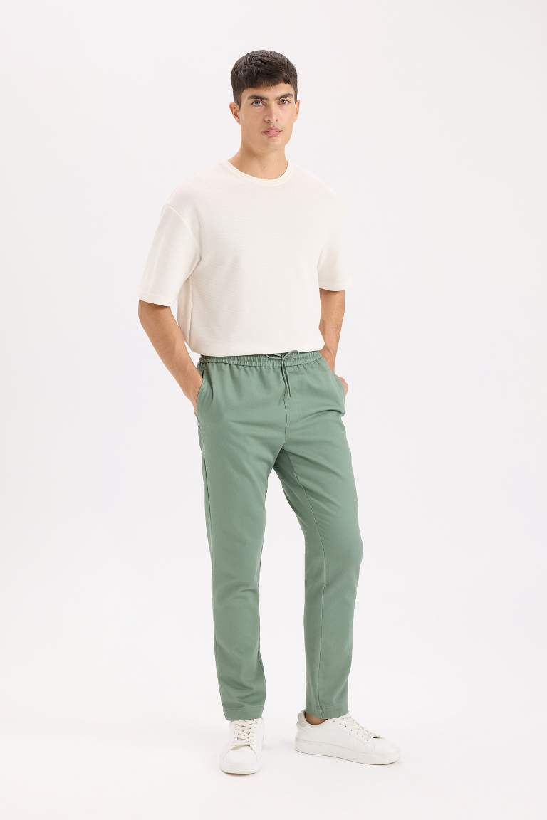 Combed Waist Tied Jogger Pants