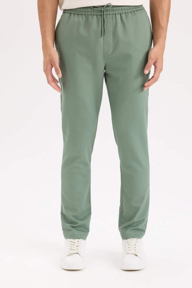 Combed Waist Tied Jogger Pants