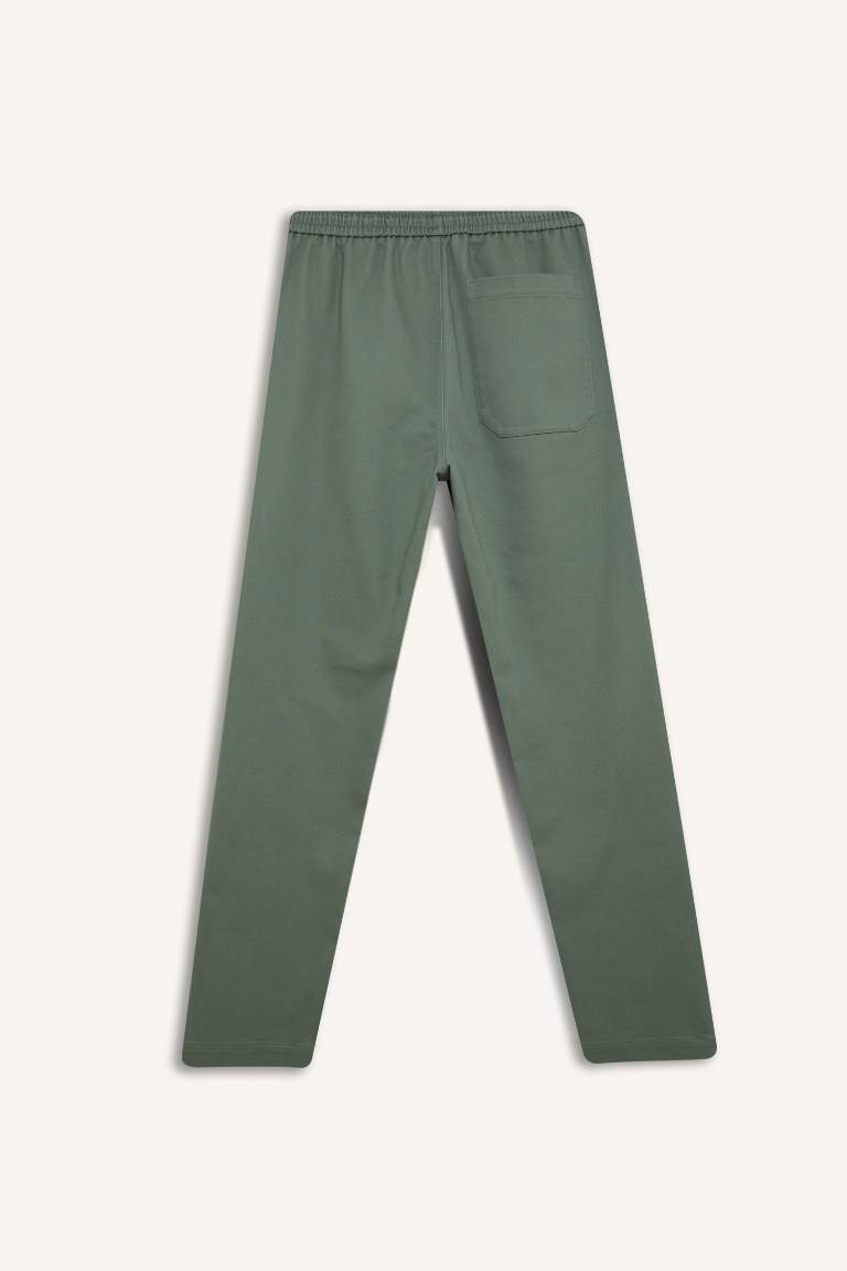 Combed Waist Tied Jogger Pants