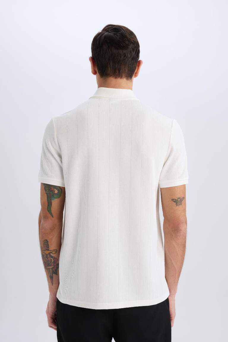 Новый Regular Fit рубашка поля с коротким рукавом