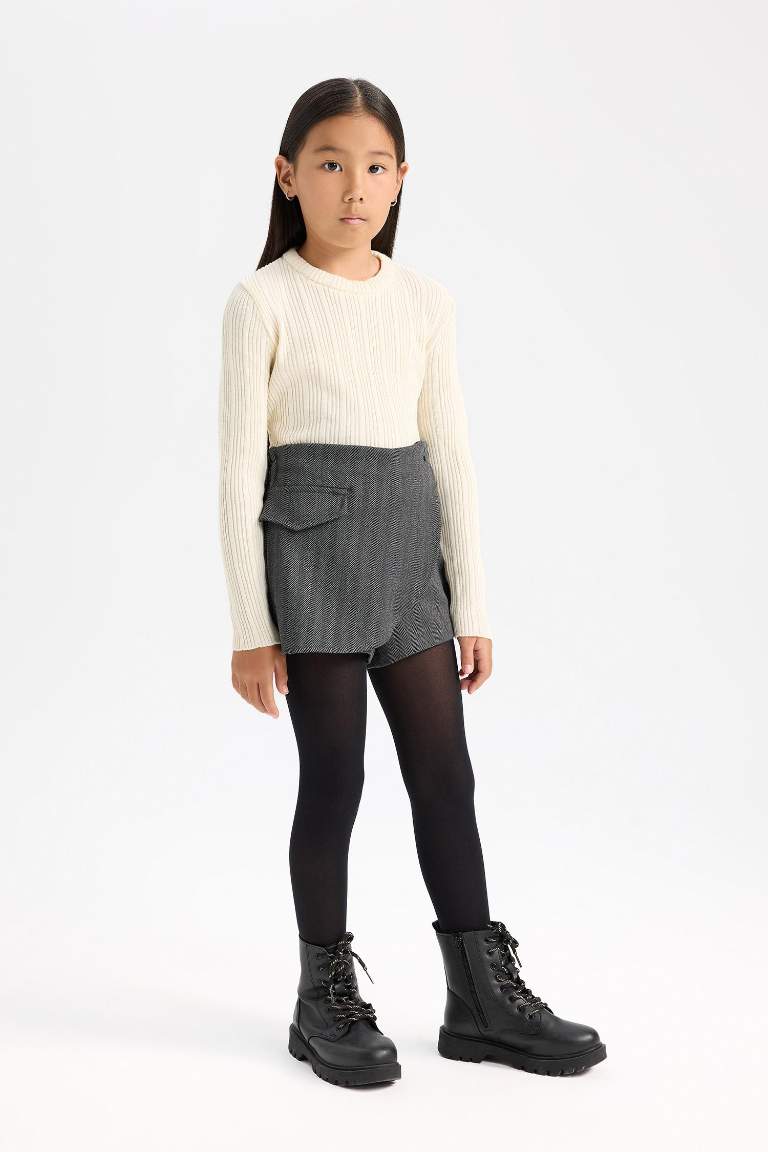 Kız Çocuk Desenli Şort Etek