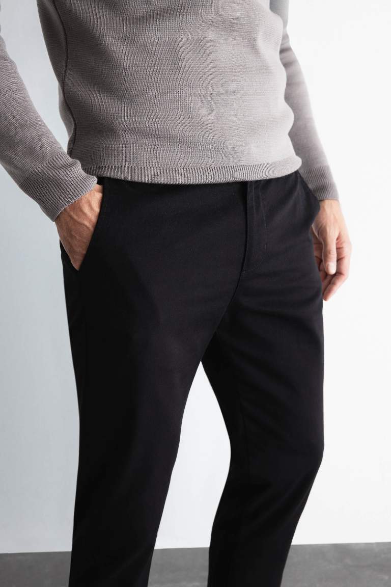 jogger Super Skinny Hem Cotton Trousers