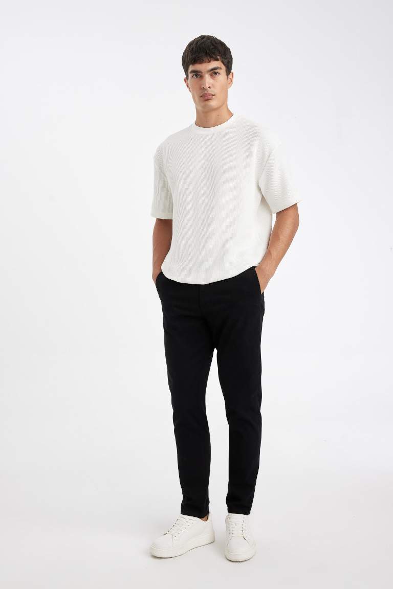 jogger Super Skinny Hem Cotton Trousers