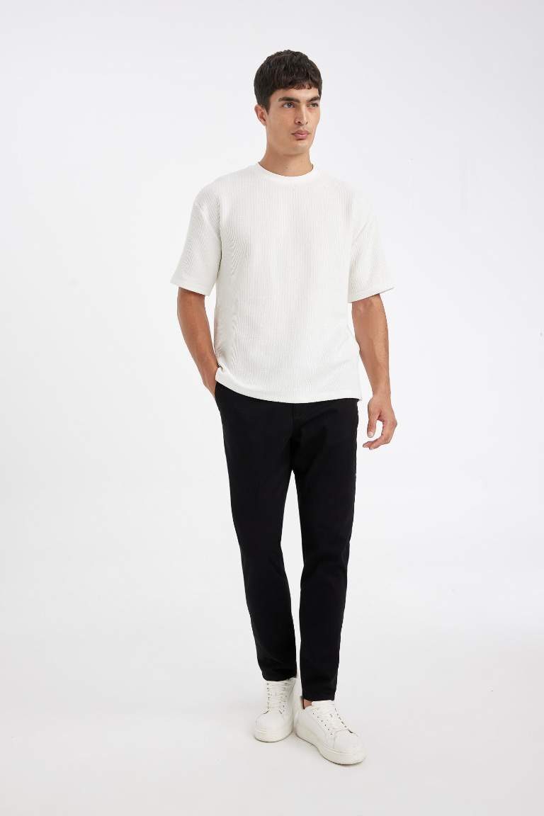 jogger Super Skinny Hem Cotton Trousers