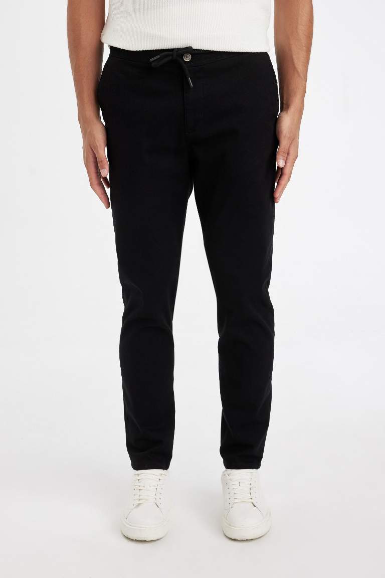 jogger Super Skinny Hem Cotton Trousers