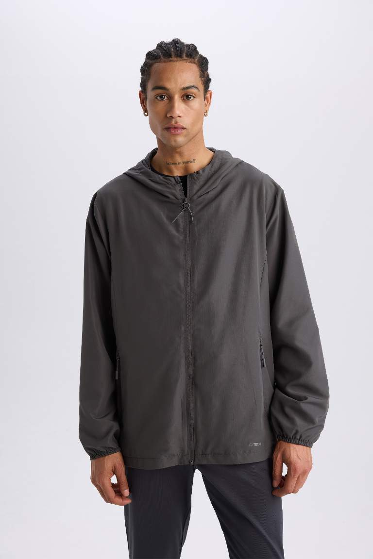 Sweat à capuche imperméable avec doublure en filet de DeFactoFit