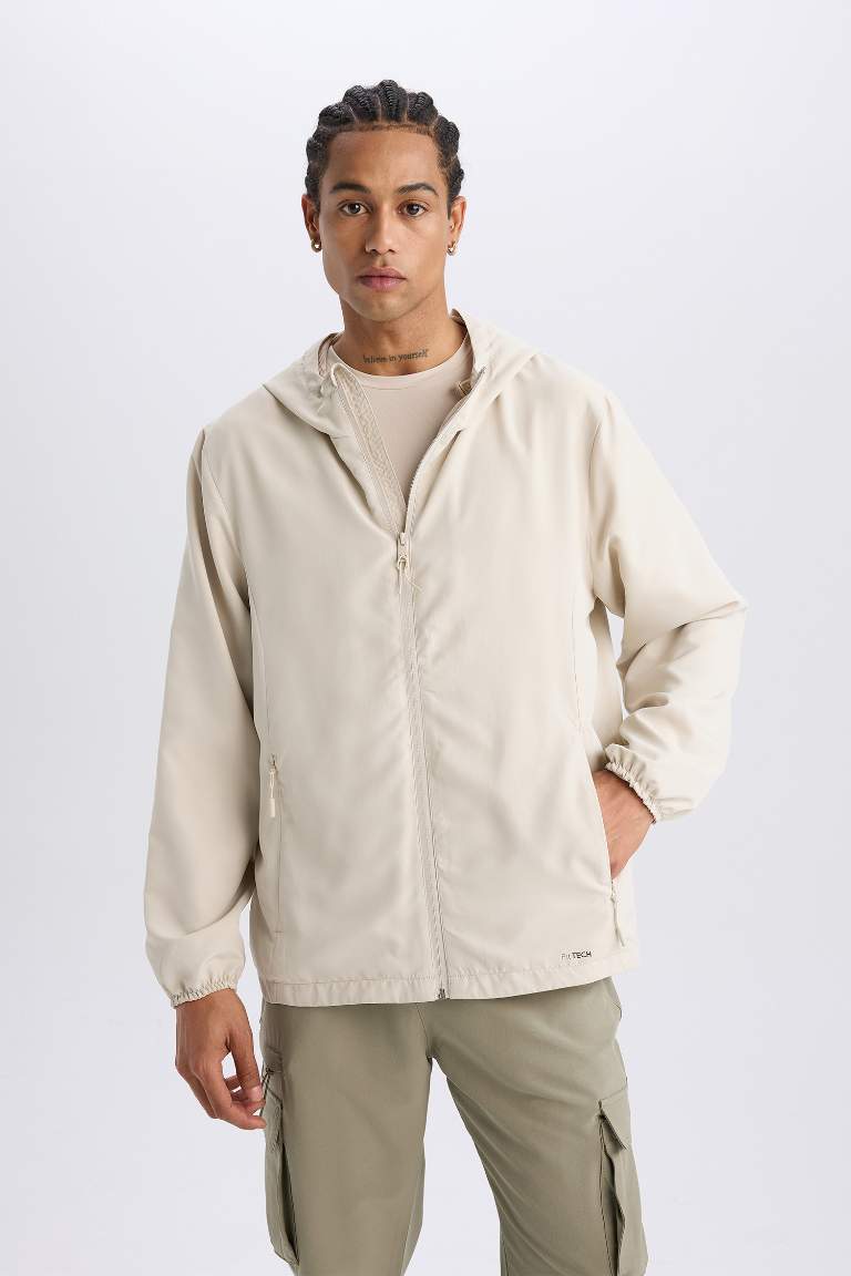 DeFactoFit Regular Fit Mesh Lined Woven Spring Waterproof Jacket