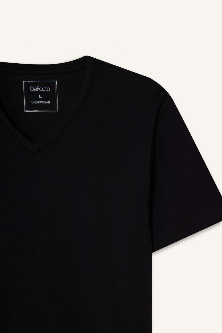 Slim Fit Dar Kesim V Yaka Üst