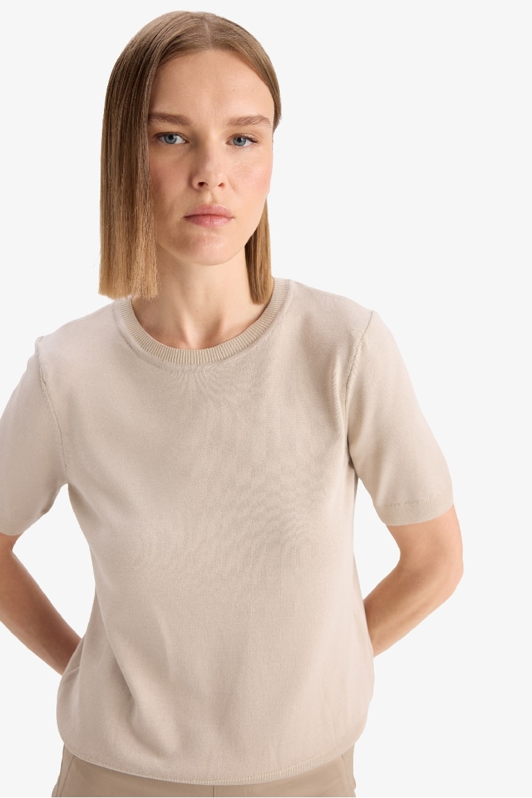 Regular Fit Bisiklet Yaka Kazak