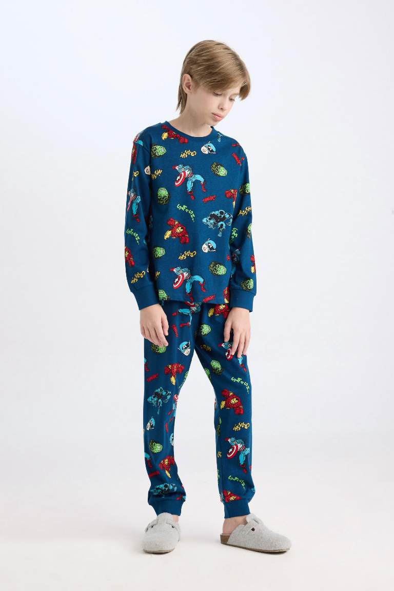 Boy Marvel Comics Top Bottom 2 Piece Pajama Set