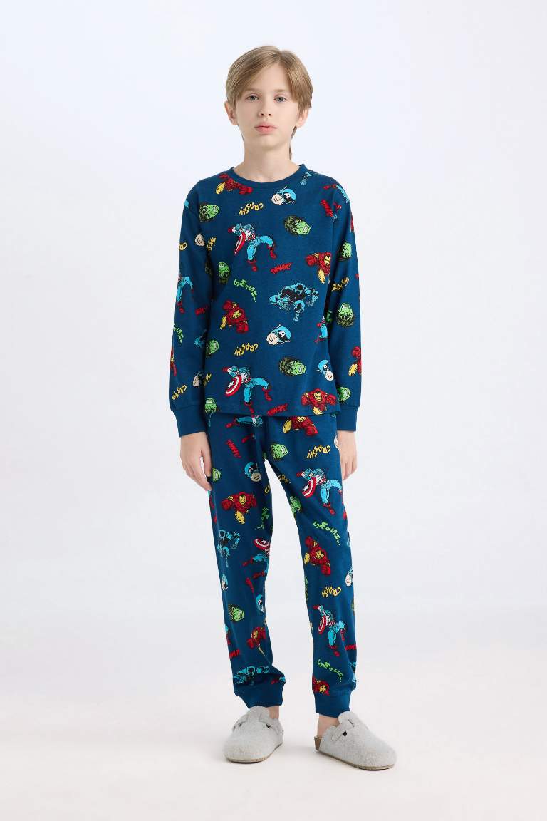 Boy Marvel Comics Top Bottom 2 Piece Pajama Set