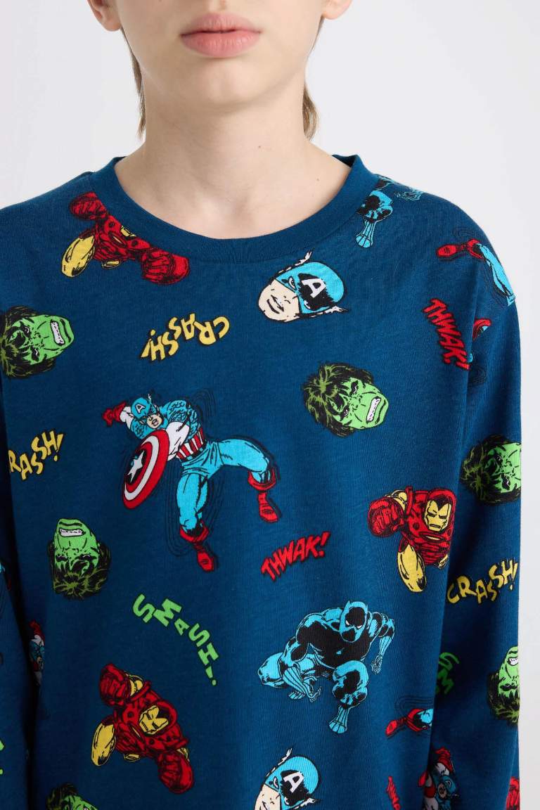 Boy Marvel Comics Top Bottom 2 Piece Pajama Set