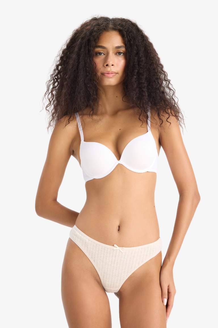 3'lü Basic Düz Brazilian Külot-Fall in Love