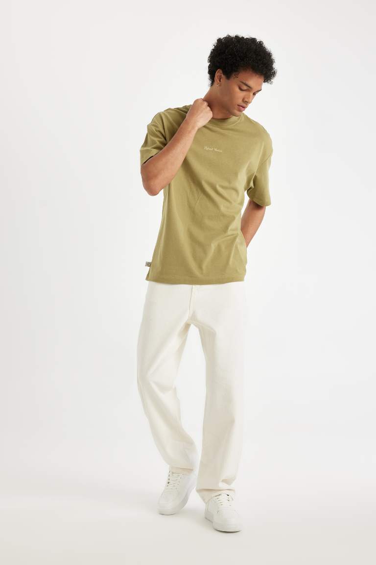 Baggy Fit Geniş Kalıp Normal Bel Geniş Paça Jean Pantolon