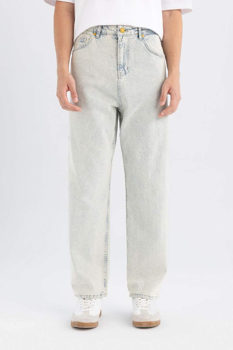 Baggy Fit Normal Waist Wide Leg Jeans