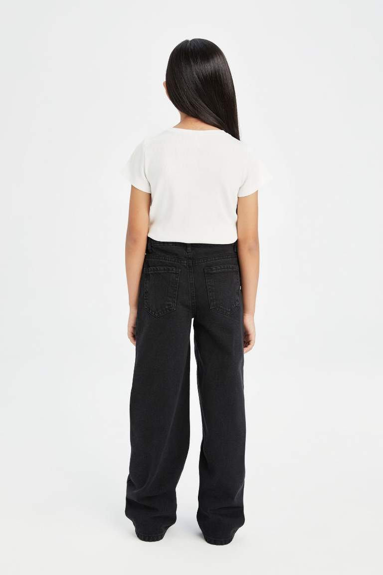 Kız Çocuk Wide Leg Geniş Paça Pantolon