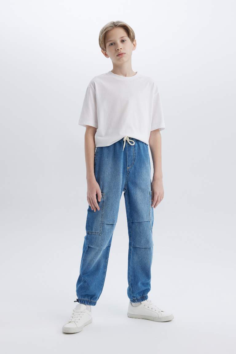 Pantalon Jean parachute pour garçon