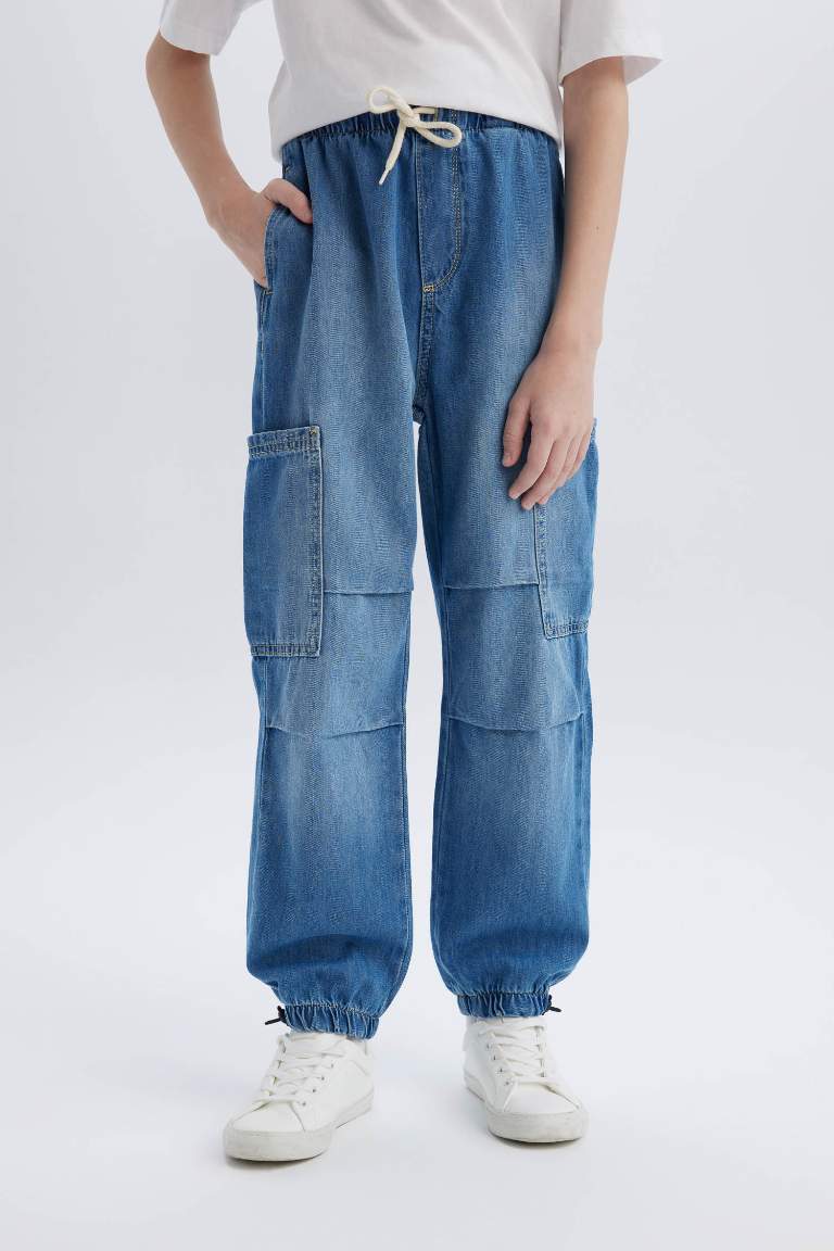 Pantalon Jean parachute pour garçon