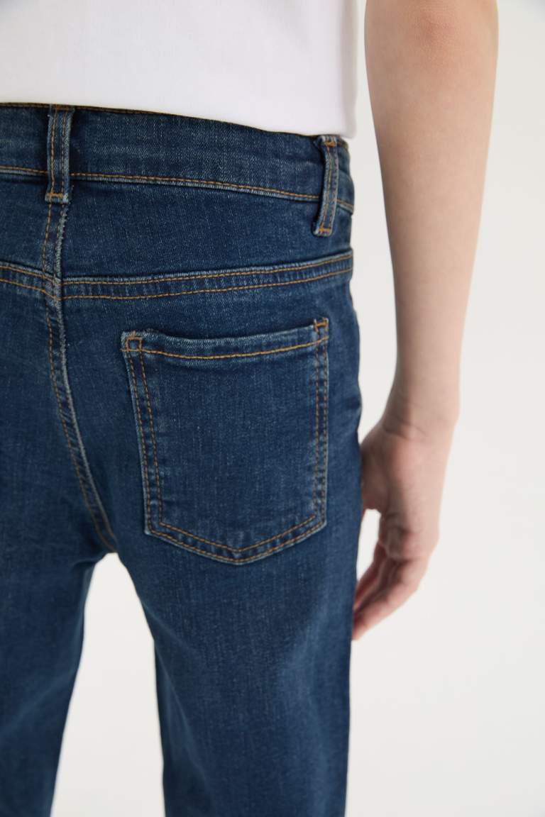 Pantalon Jean slim droit pour garçon