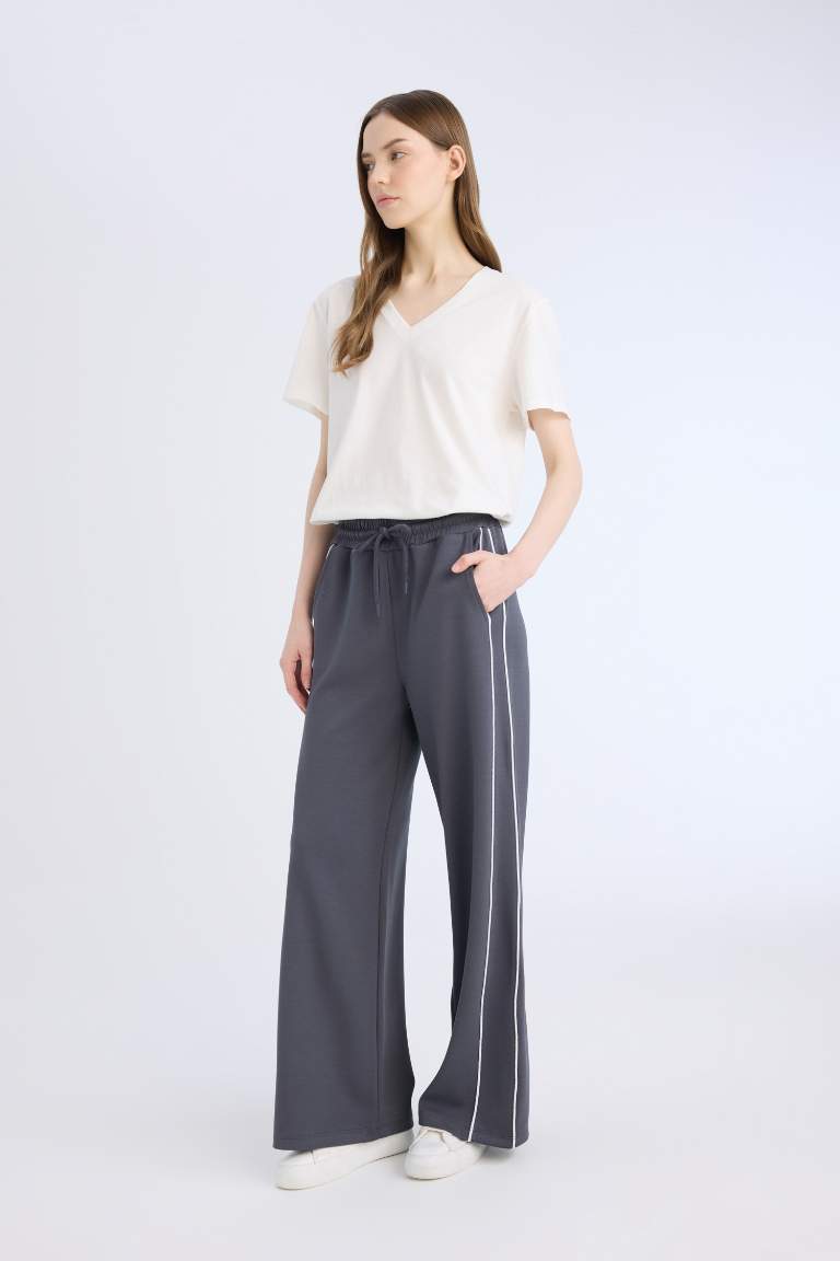 Straight Fit Pocketed Long Length Sweatpants