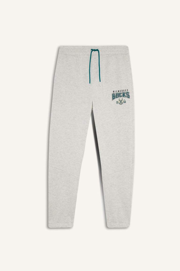 DeFactoFit NBA Milwaukee Bucks Sports Thick Jogger Sweatpants