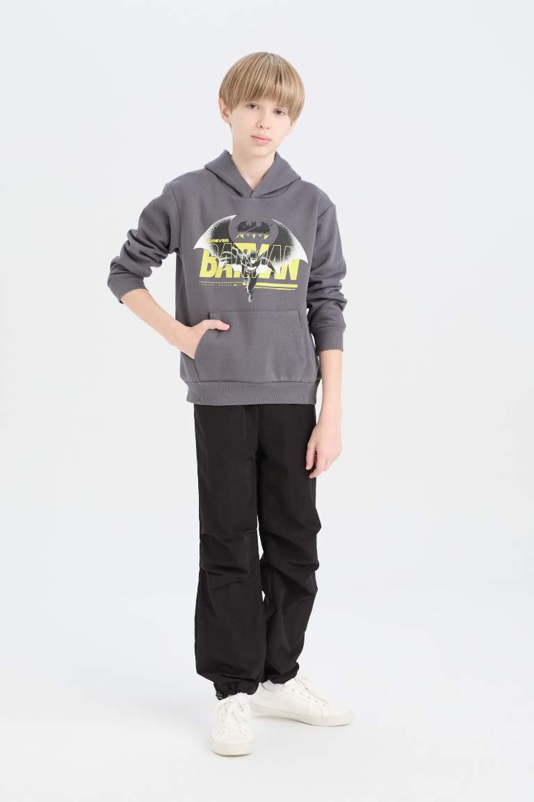 Boy Batman Hooded Kangaroo Pocket Sweatshirt